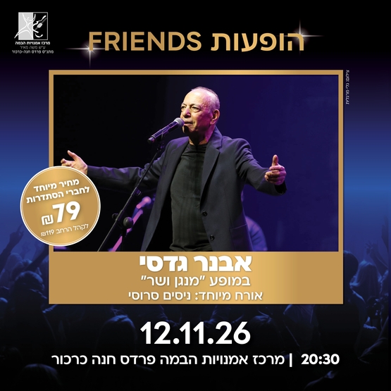 תמונת מופע: אבנר גדסי "מנגן ושר"